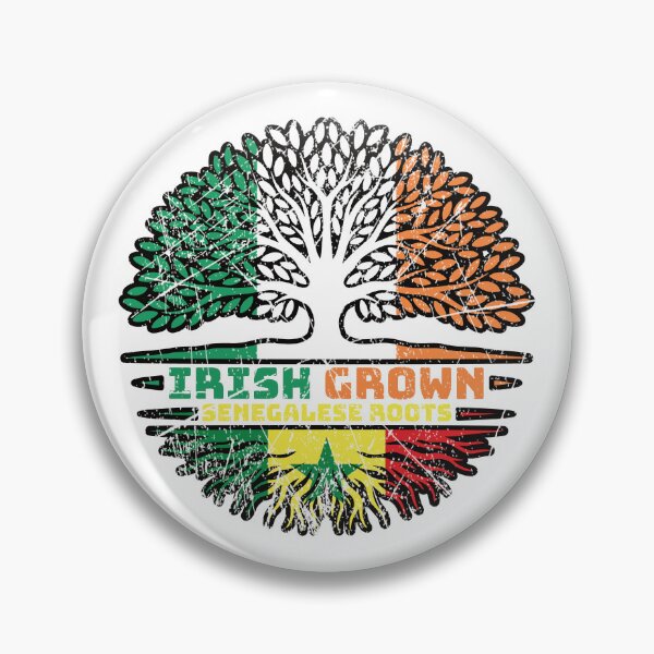 Item preview, Senegal Senegalese Irish Ireland Tree Roots Flag designed and sold by FlagX.