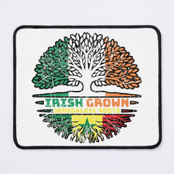 Item preview, Senegal Senegalese Irish Ireland Tree Roots Flag designed and sold by FlagX.