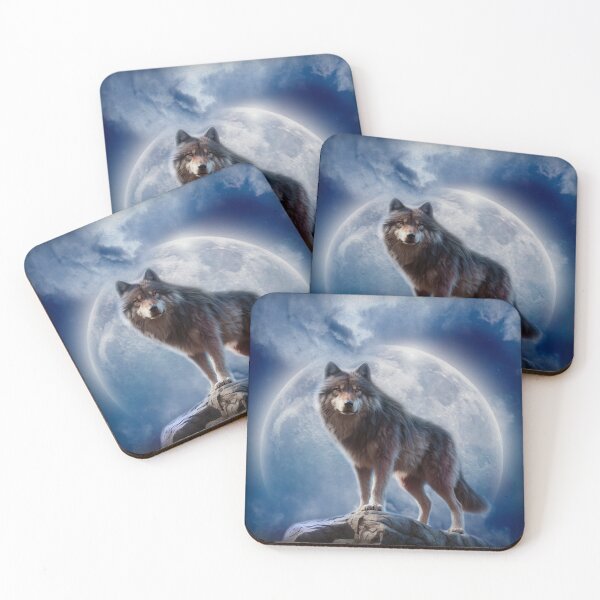 Item preview, WOLF IN FULL MOON  designed and sold by johnnyssandart.