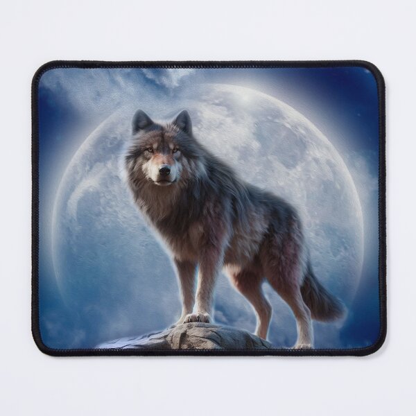 Item preview, WOLF IN FULL MOON designed and sold by johnnyssandart.