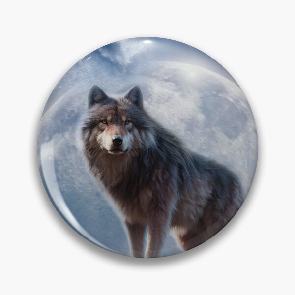 Item preview, WOLF IN FULL MOON  designed and sold by johnnyssandart.