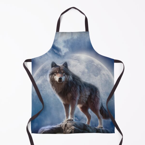 Item preview, WOLF IN FULL MOON designed and sold by johnnyssandart.