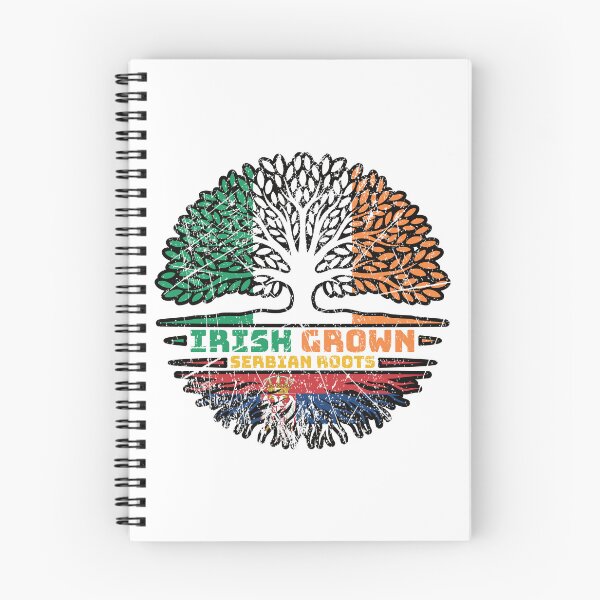 Item preview, Serbia Serbian Irish Ireland Tree Roots Flag designed and sold by FlagX.