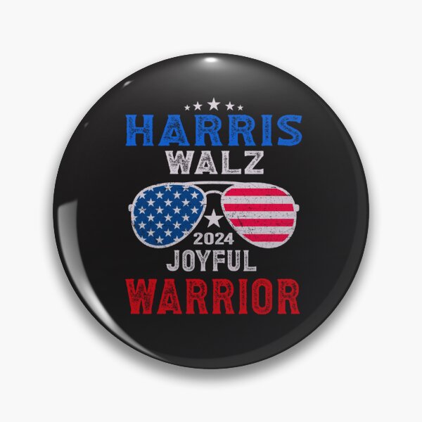 Item preview, Harris Walz 2024 Joyful Warrior vintage designed and sold by J-C-K-C.