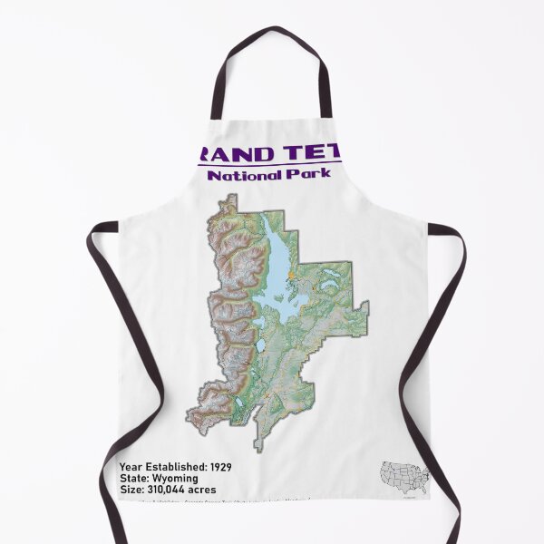 Item preview, Grand Teton Topo Map designed and sold by JL-Maps.