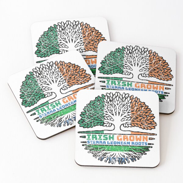 Item preview, Sierra Leone Sierra Leonean Irish Ireland Tree Roots Flag designed and sold by FlagX.