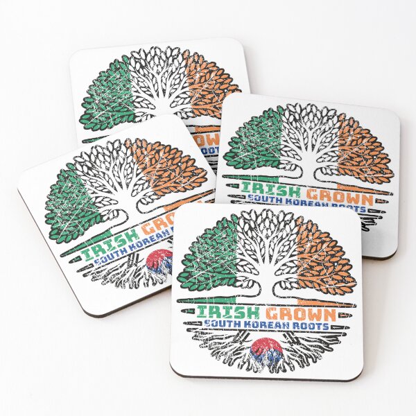 Item preview, South Korea South Korean Irish Ireland Tree Roots Flag designed and sold by FlagX.