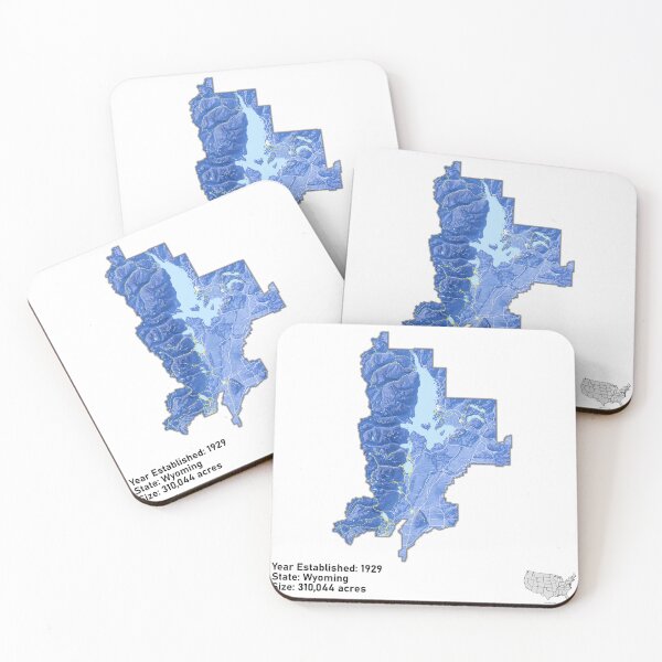 Item preview, Grand Teton National Park Map designed and sold by JL-Maps.