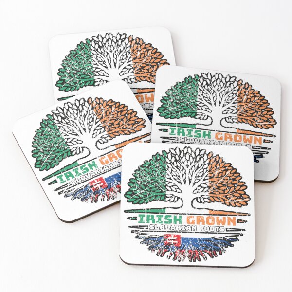 Item preview, Slovakia Slovakian Irish Ireland Tree Roots Flag designed and sold by FlagX.