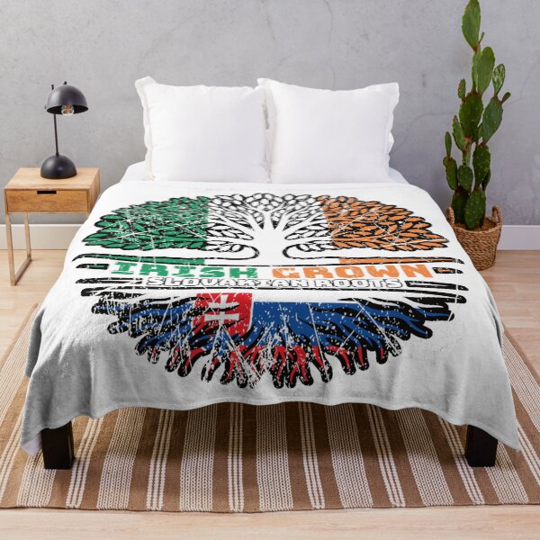 Item preview, Slovakia Slovakian Irish Ireland Tree Roots Flag designed and sold by FlagX.