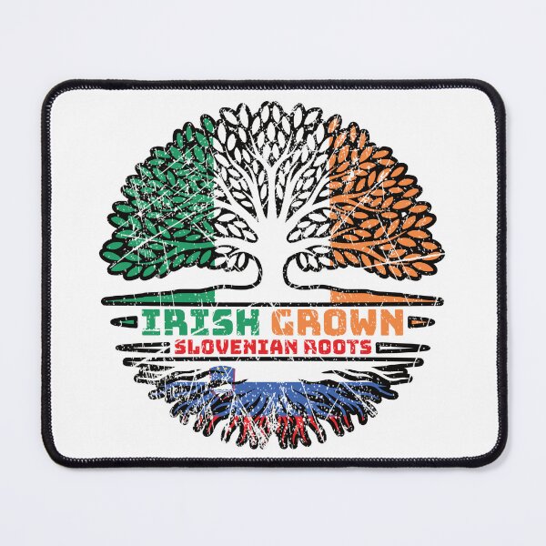 Item preview, Slovenia Slovenian Irish Ireland Tree Roots Flag designed and sold by FlagX.