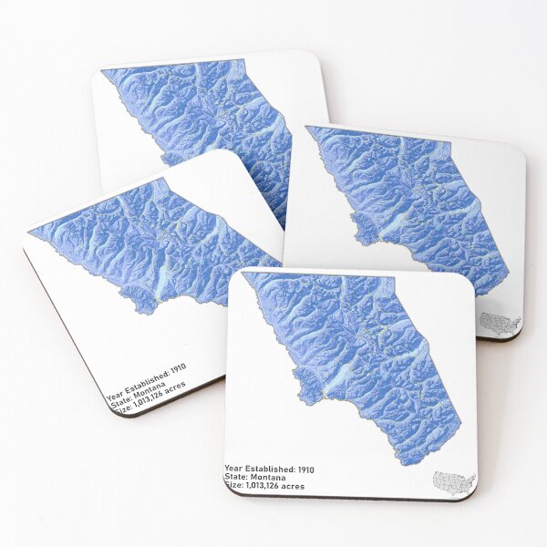 Item preview, Glacier National Park Map designed and sold by JL-Maps.