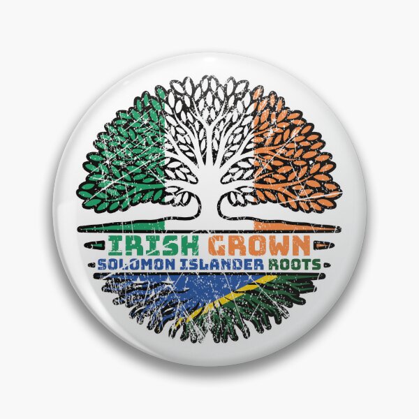 Item preview, Solomon Islands Solomon Islander Irish Ireland Tree Roots Flag designed and sold by FlagX.
