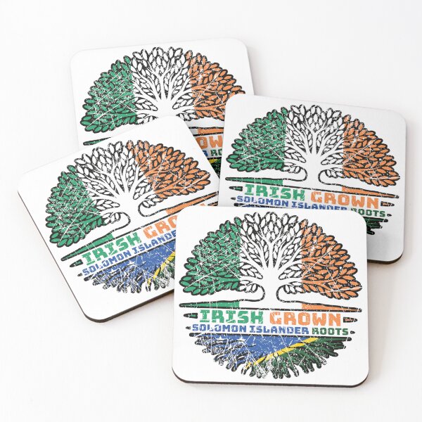 Item preview, Solomon Islands Solomon Islander Irish Ireland Tree Roots Flag designed and sold by FlagX.