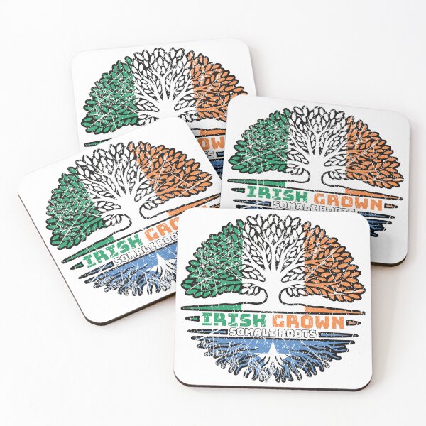 Item preview, Somalia Somali Irish Ireland Tree Roots Flag designed and sold by FlagX.