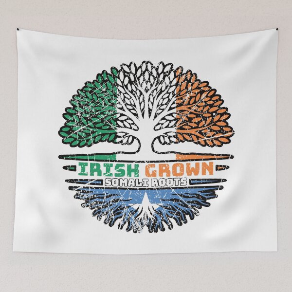 Item preview, Somalia Somali Irish Ireland Tree Roots Flag designed and sold by FlagX.