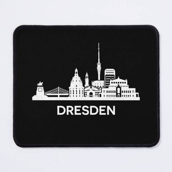 Item preview, Dresden Skyline Silhouette White designed and sold by strixvariaart.