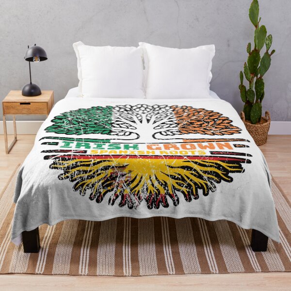 Item preview, Spain Spanish Irish Ireland Tree Roots Flag designed and sold by FlagX.
