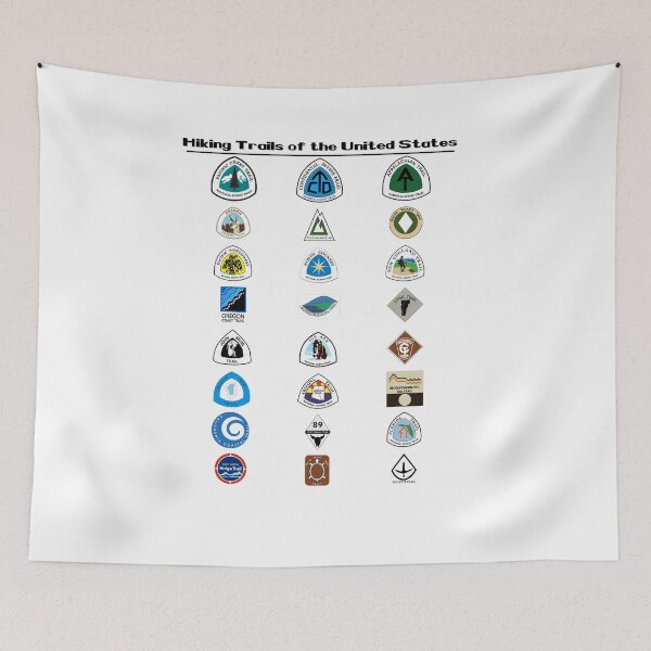 Item preview, Hiking Trails of the US designed and sold by JL-Maps.