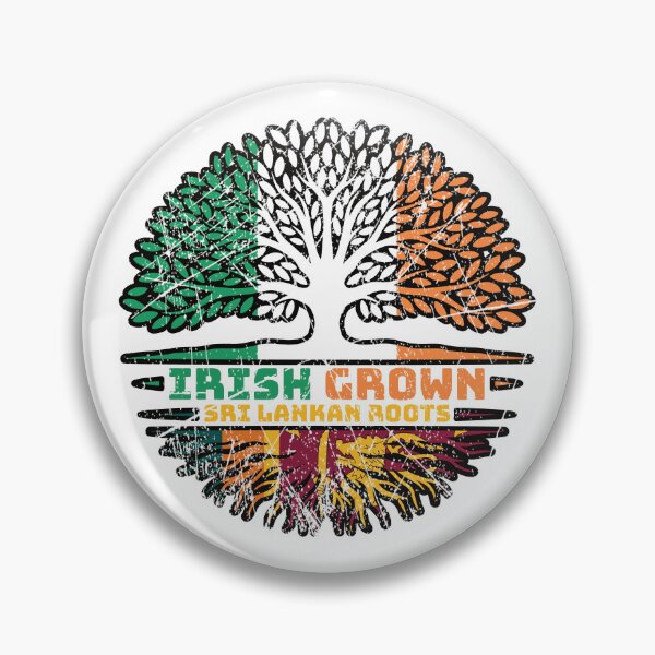 Item preview, Sri Lanka Sri Lankan Irish Ireland Tree Roots Flag designed and sold by FlagX.