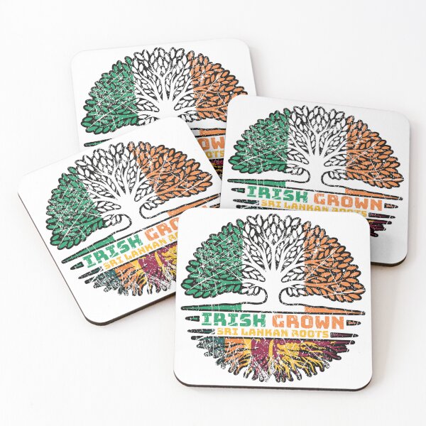 Item preview, Sri Lanka Sri Lankan Irish Ireland Tree Roots Flag designed and sold by FlagX.