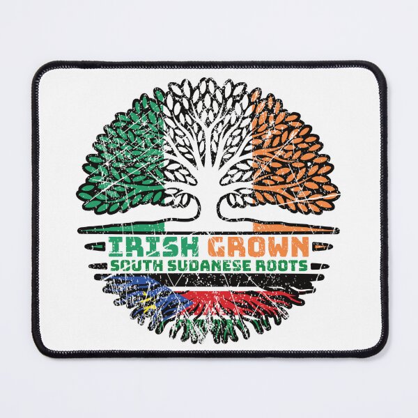 Item preview, South Sudan South Sudanese Irish Ireland Tree Roots Flag designed and sold by FlagX.