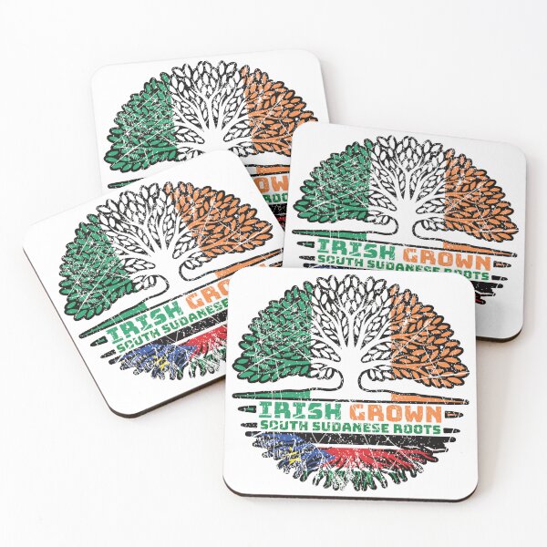 Item preview, South Sudan South Sudanese Irish Ireland Tree Roots Flag designed and sold by FlagX.