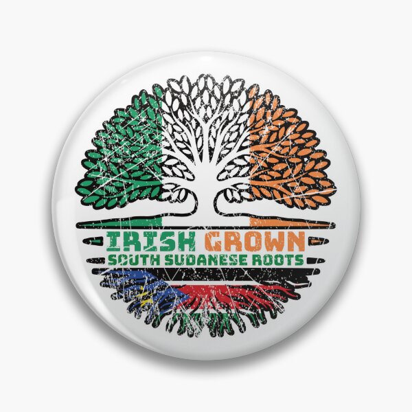 Item preview, South Sudan South Sudanese Irish Ireland Tree Roots Flag designed and sold by FlagX.