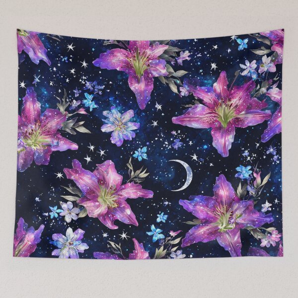 Item preview, Cosmic Botanical Floral Pattern designed and sold by SeamPix.