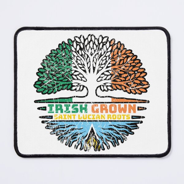 Item preview, Saint Lucia Saint Lucian Irish Ireland Tree Roots Flag designed and sold by FlagX.