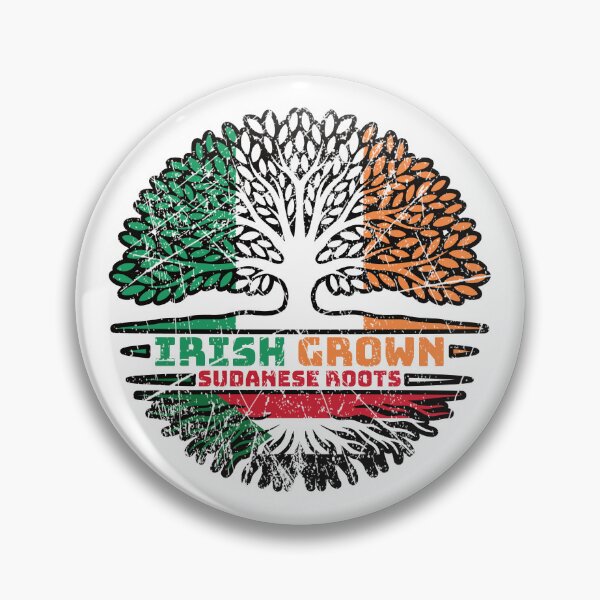 Item preview, Sudan Sudanese Irish Ireland Tree Roots Flag designed and sold by FlagX.