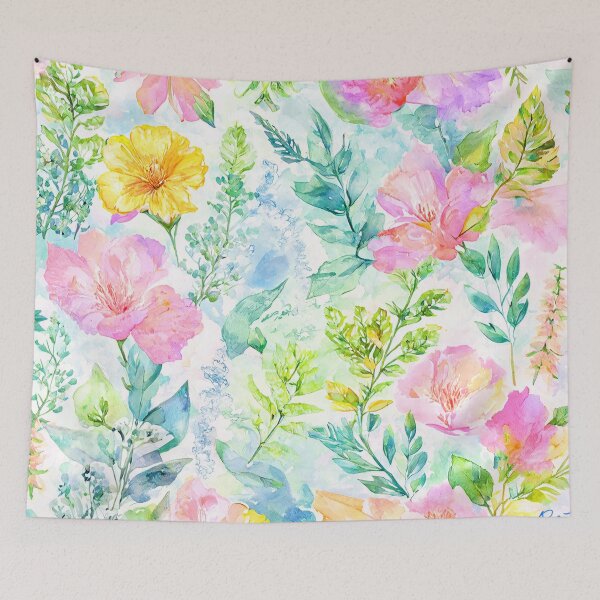 Item preview, Soft Watercolor Botanical Floral Pattern designed and sold by SeamPix.