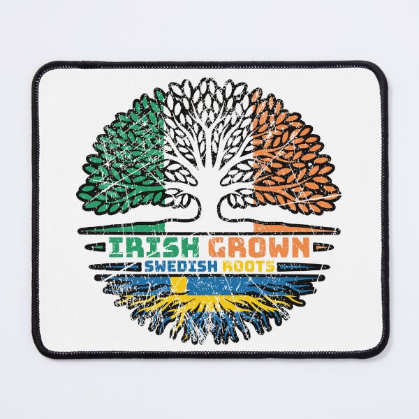 Item preview, Sweden Swedish Irish Ireland Tree Roots Flag designed and sold by FlagX.
