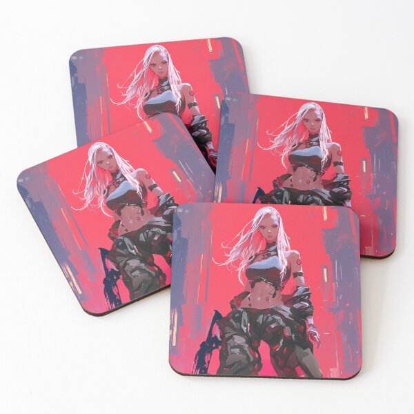 Item preview, Futuristic Female Cyberpunk Enhanced Human Resistance Fighter Illustration designed and sold by Nightarcade.