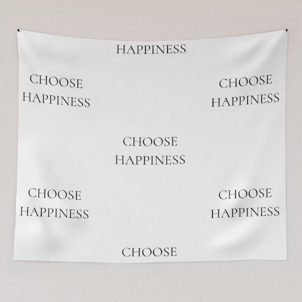 Item preview, Choose happiness, positive daily mantra quote designed and sold by Merchattack.