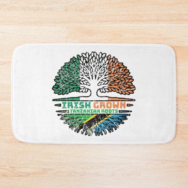 Item preview, Tanzania Tanzanian Irish Ireland Tree Roots Flag designed and sold by FlagX.