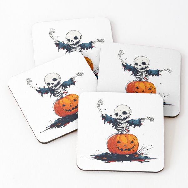 Item preview, Skeleton Halloween Surprise: The Creepy Pumpkin Duo designed and sold by Petru&Myself.