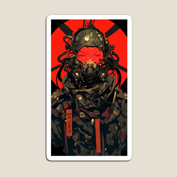 Item preview, Futuristic Cyberpunk Pilot In An Oxygen Mask designed and sold by Nightarcade.