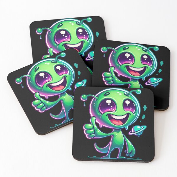 Item preview, Intergalactic Thumbs Up: Your Friendly Space Visitor. designed and sold by Linework Studio.