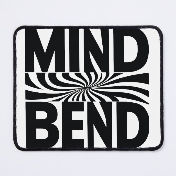 Item preview, Mind Bend Optical Illusion Typography. Bold Black & White Design designed and sold by CharmedWonders.