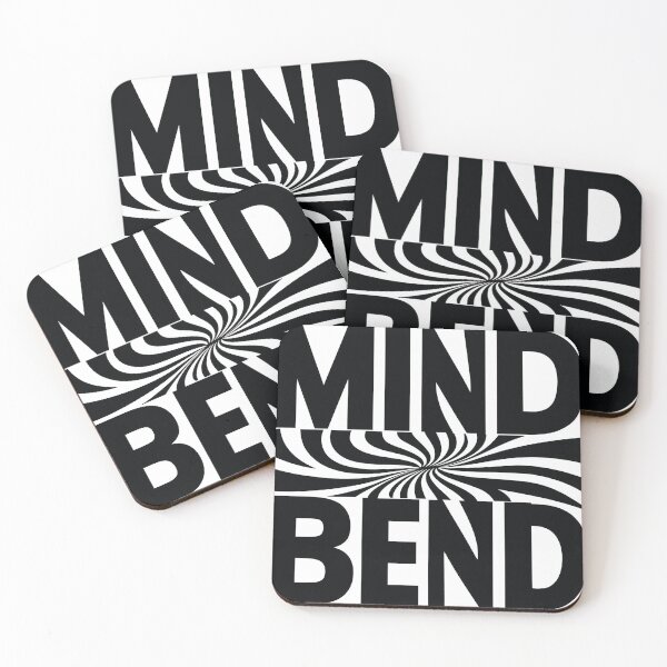 Item preview, Mind Bend Optical Illusion Typography. Bold Black & White Design designed and sold by CharmedWonders.