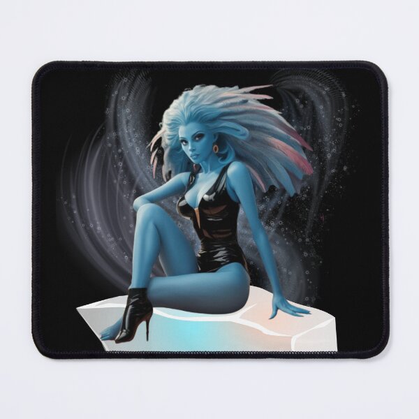 Item preview, Blue alien girl in space dust designed and sold by MargoMalej.