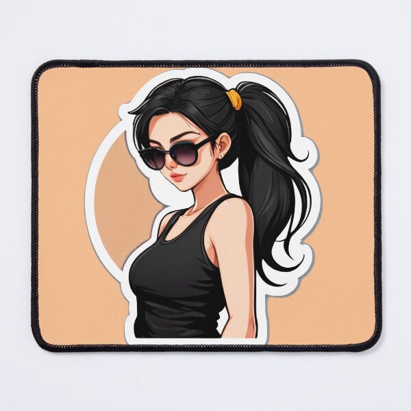 Item preview, Cool Girl in Black designed and sold by MadnessEnvelope.