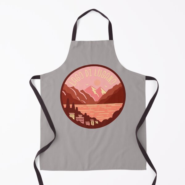 Item preview, Lago di Lugano Italia mountains landscape badge designed and sold by InvestingRoad.