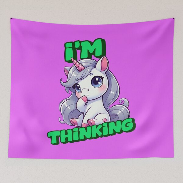 Item preview, Deep Thoughts - Amanda Incredible art for the unicorn lover in your life, great gift for daughters, girlfriends, wives and more designed and sold by 3DAF.