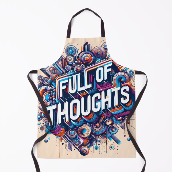 Item preview, Full of thoughts, typography designed and sold by maxmaj.