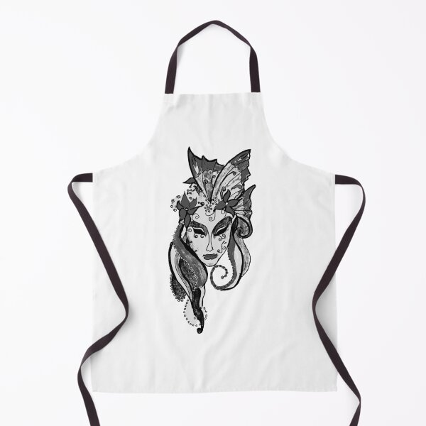 Item preview, Black and white venetian masquerade mask designed and sold by nakazanije.
