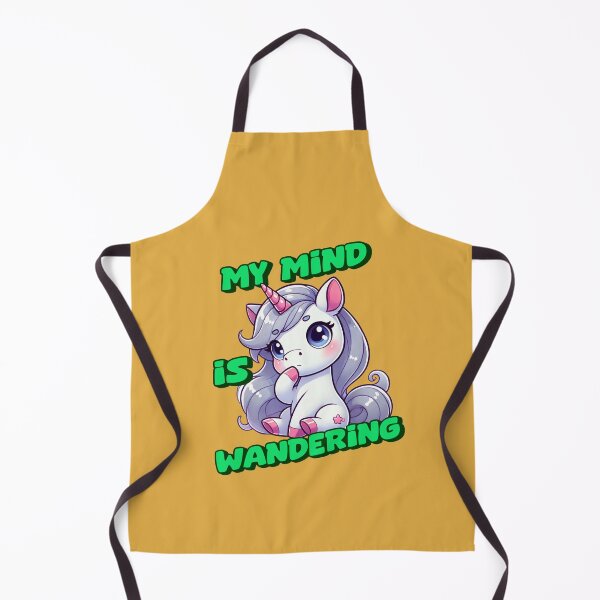 Item preview, My Mind is Wandering - Amanda Incredible art for the unicorn lover in your life, great gift for daughters, girlfriends, wives and more designed and sold by 3DAF.