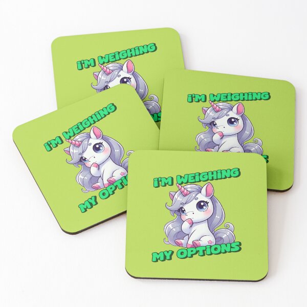 Item preview, I'm Weighing the Options - Amanda Incredible art for the unicorn lover in your life, great gift for daughters, girlfriends, wives and more designed and sold by 3DAF.