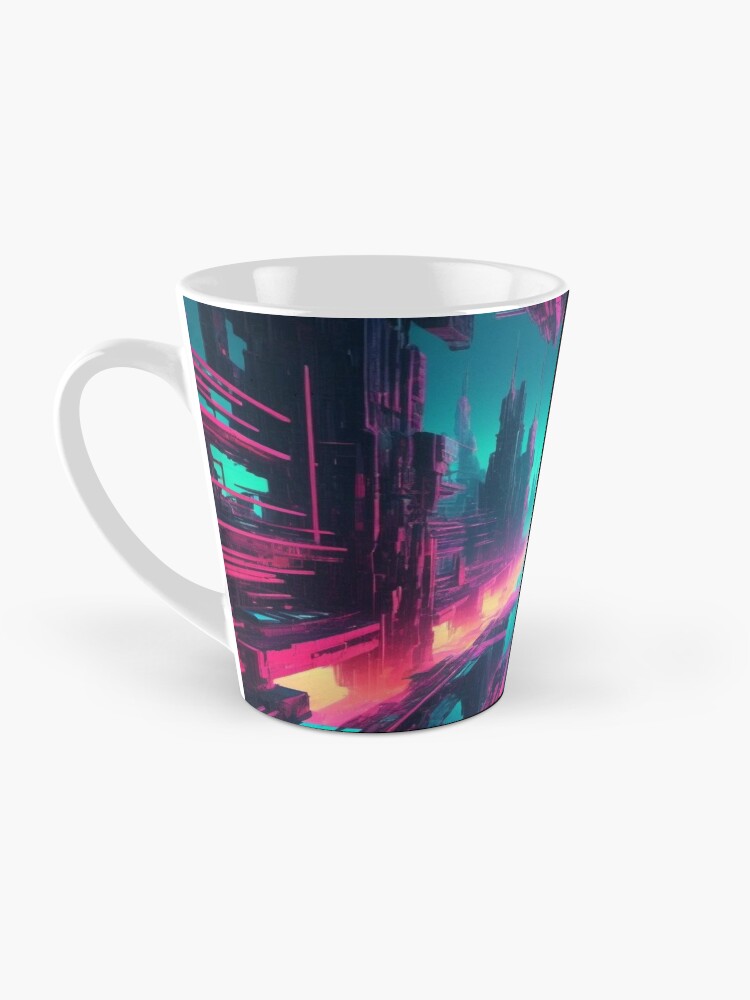 Thumbnail 3 of 4, Coffee Mug, Parallel Anomalies - Cyber Dimension designed and sold by eXtraHumans.